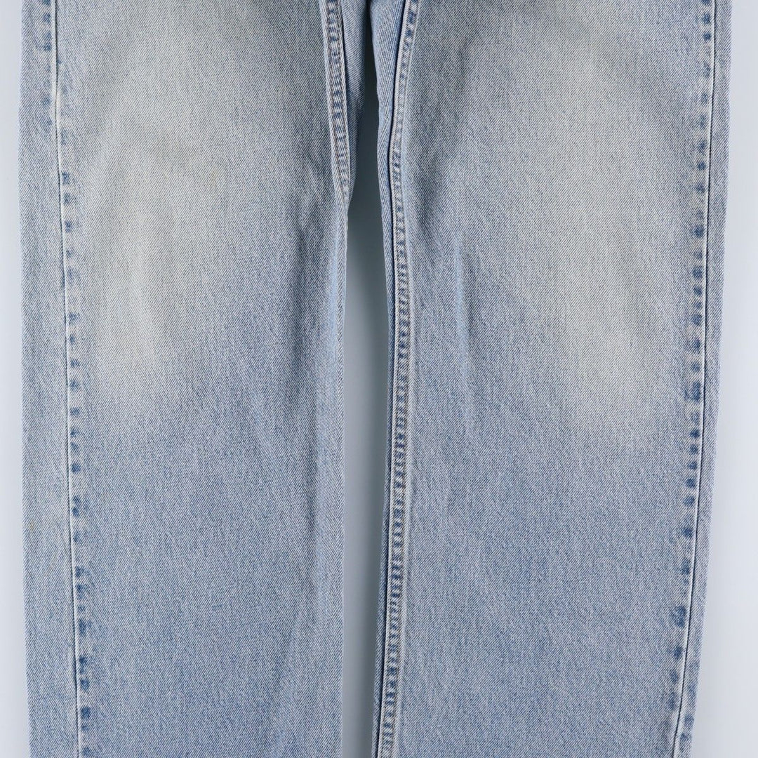 00'S Levi's 505 REGULAR FIT STRAIGHT LEG tapered denim pants for men, size w35 cotton Blue type light blue Vintage Second Hand