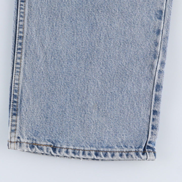 00'S Levi's 505 REGULAR FIT STRAIGHT LEG tapered denim pants for men, size w35 cotton Blue type light blue Vintage Second Hand