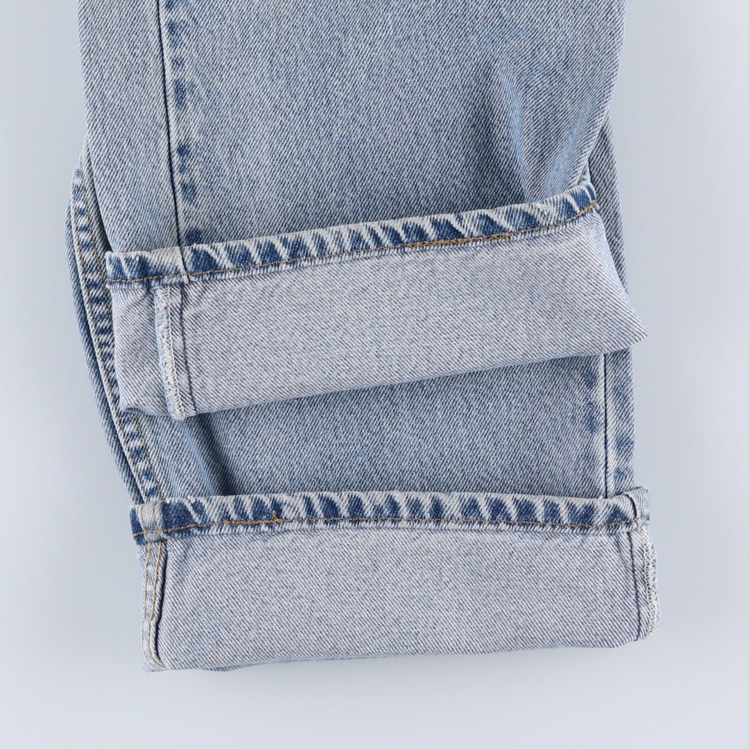 00'S Levi's 505 REGULAR FIT STRAIGHT LEG tapered denim pants for men, size w35 cotton Blue type light blue Vintage Second Hand