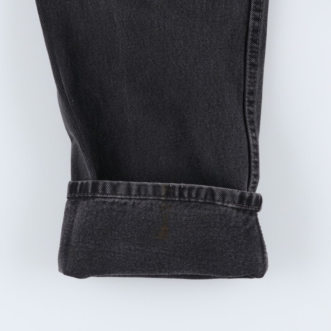 Levi's 505 Black Denim Tapered Denim Pants for Men, W33 equivalent cotton black type Vintage Second Hand