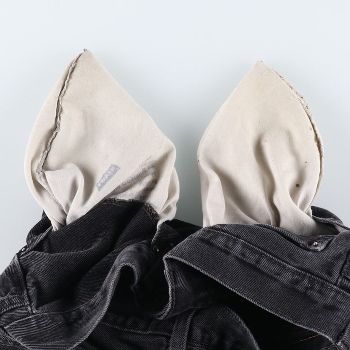 Levi's 505 Black Denim Tapered Denim Pants for Men, W33 equivalent cotton black type Vintage Second Hand