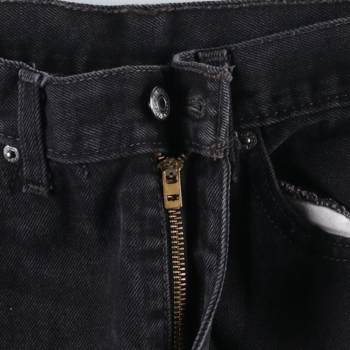 Levi's 505 Black Denim Tapered Denim Pants for Men, W36 cotton black type Vintage Second Hand