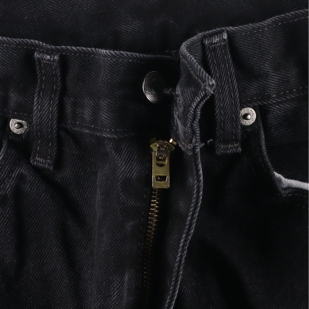 Levi's 505 Black Denim Tapered Denim Pants for Men, W34 equivalent cotton black type Vintage Second Hand