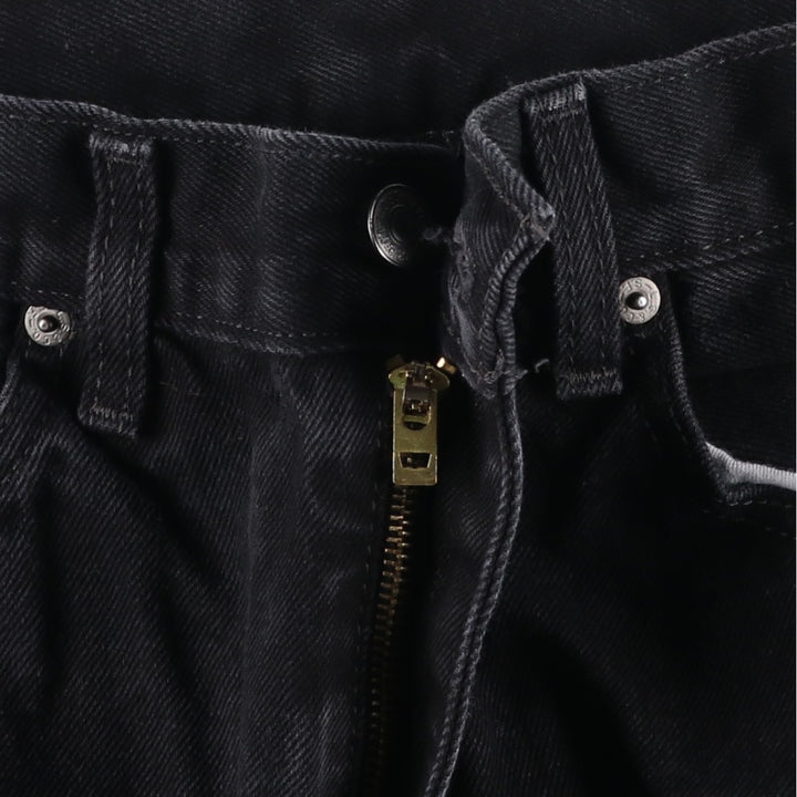 Levi's 505 Black Denim Tapered Denim Pants for Men, W34 equivalent cotton black type Vintage Second Hand