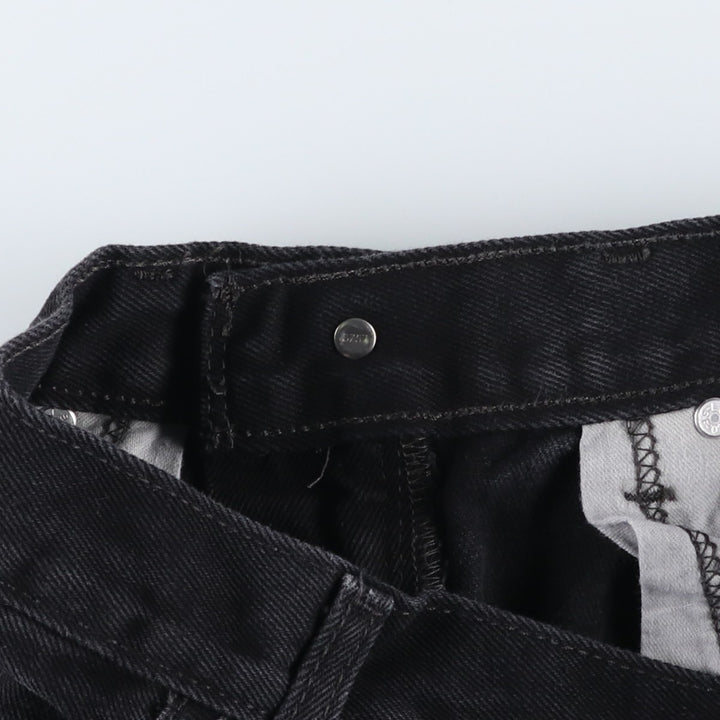 Levi's 505 Black Denim Tapered Denim Pants for Men, W34 equivalent cotton black type Vintage Second Hand