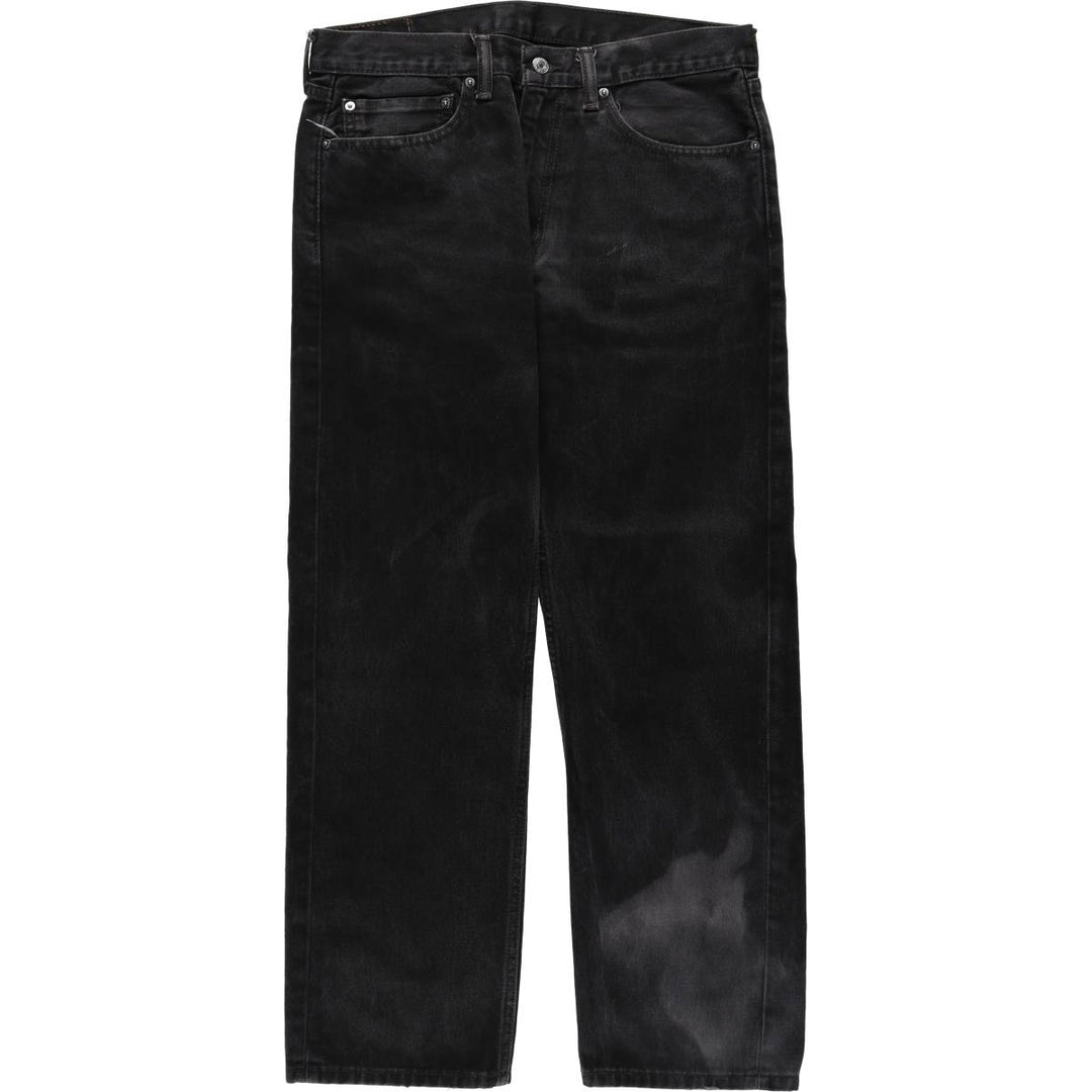 Levi's 505 Black Denim Tapered Denim Pants for Men, W34 equivalent cotton black type Vintage Second Hand