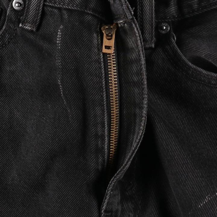 Levi's 505 Black Denim Tapered Denim Pants for Men, W34 equivalent cotton black type Vintage Second Hand