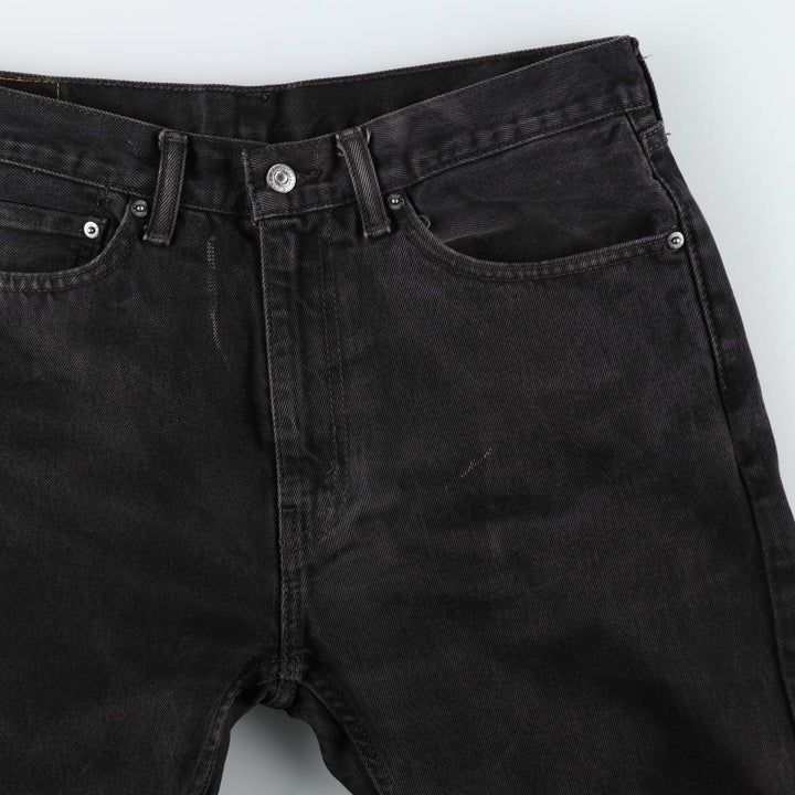 Levi's 505 Black Denim Tapered Denim Pants for Men, W34 equivalent cotton black type Vintage Second Hand