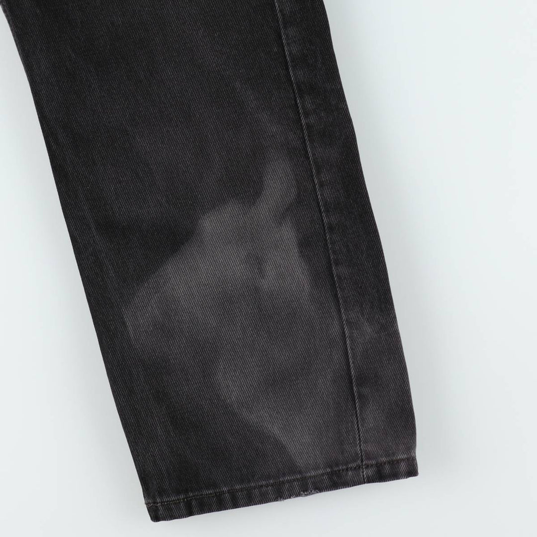 Levi's 505 Black Denim Tapered Denim Pants for Men, W34 equivalent cotton black type Vintage Second Hand