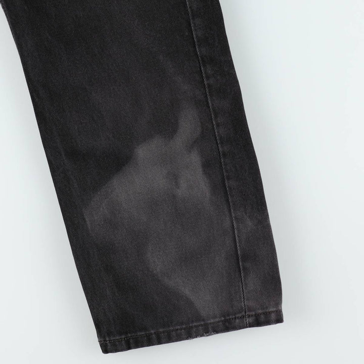Levi's 505 Black Denim Tapered Denim Pants for Men, W34 equivalent cotton black type Vintage Second Hand