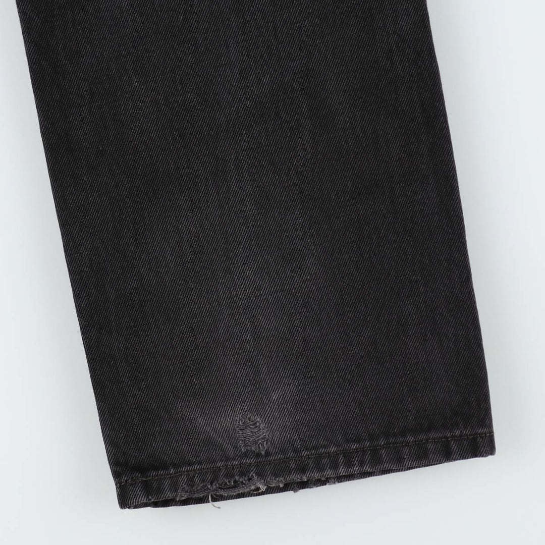 Levi's 505 Black Denim Tapered Denim Pants for Men, W34 equivalent cotton black type Vintage Second Hand