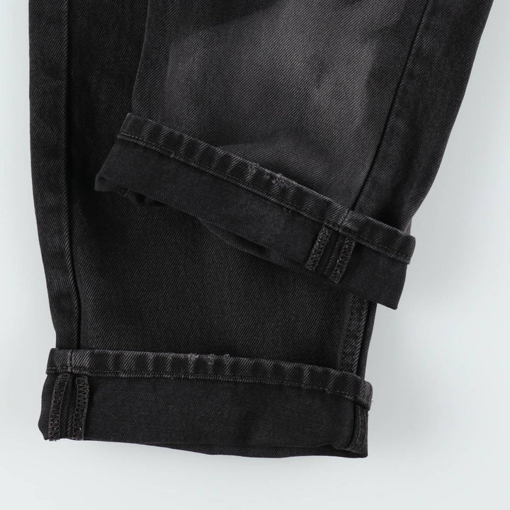Levi's 505 Black Denim Tapered Denim Pants for Men, W34 equivalent cotton black type Vintage Second Hand