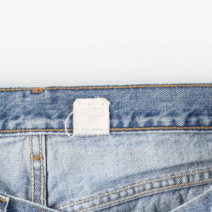 00'S Levi's 505 REGULAR FIT STRAIGHT LEG tapered denim pants for men, size w36 cotton Blue type light blue Vintage Second Hand
