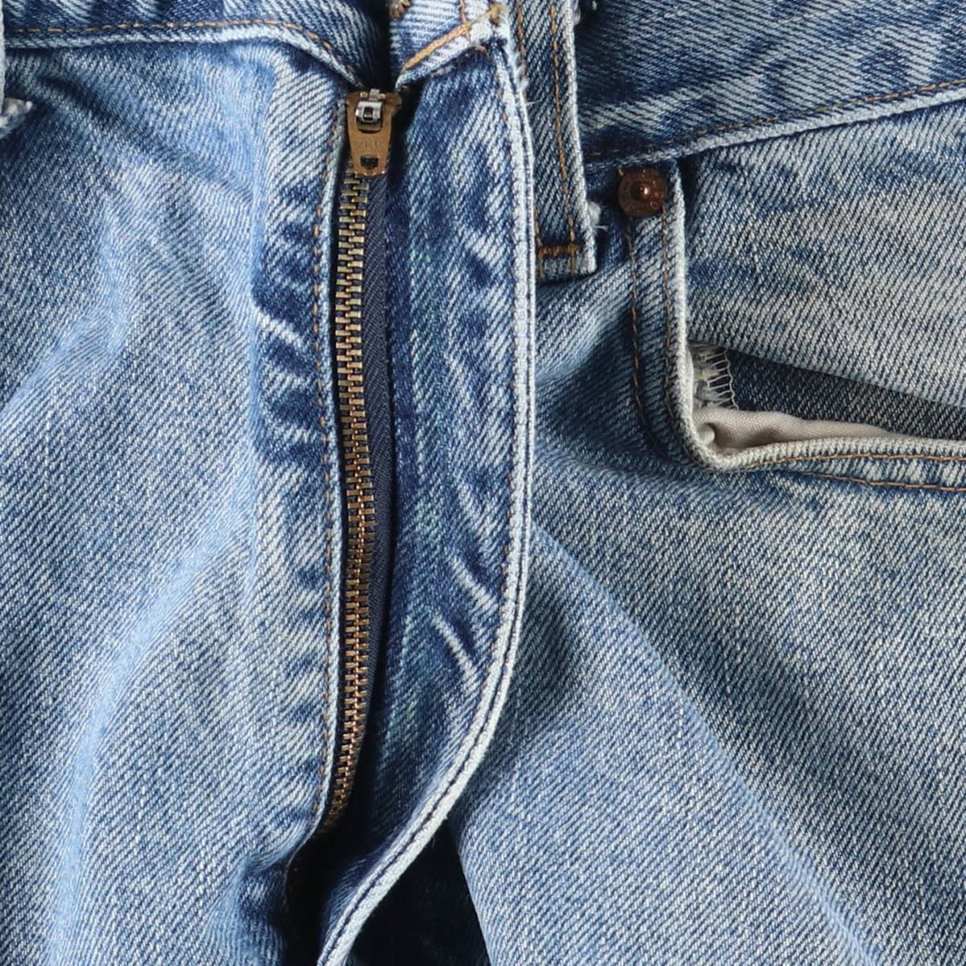 00'S Levi's 505 REGULAR FIT STRAIGHT LEG tapered denim pants for men, size w36 cotton Blue type light blue Vintage Second Hand