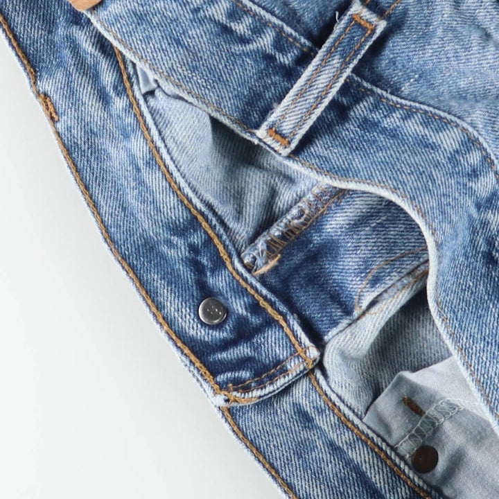00'S Levi's 505 REGULAR FIT STRAIGHT LEG tapered denim pants for men, size w36 cotton Blue type light blue Vintage Second Hand