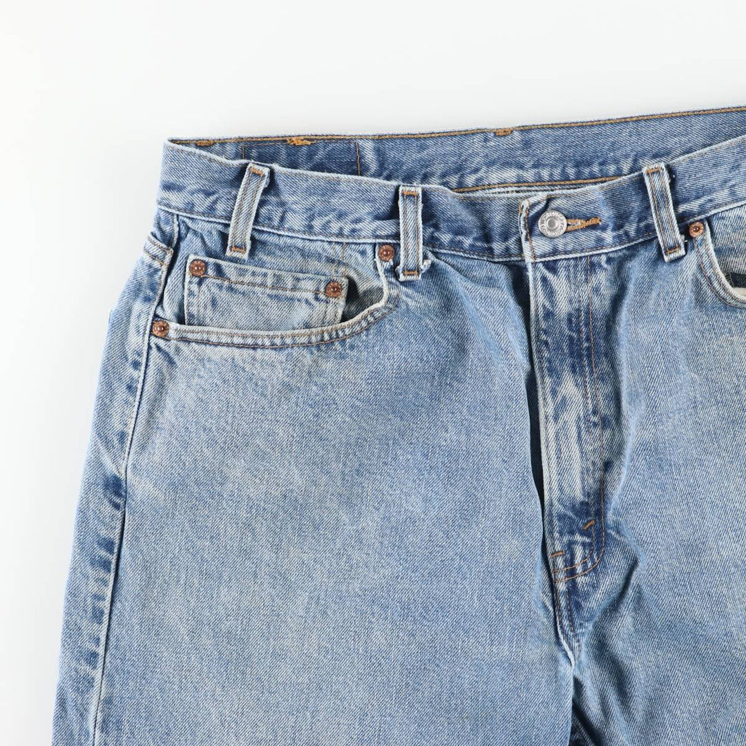00'S Levi's 505 REGULAR FIT STRAIGHT LEG tapered denim pants for men, size w36 cotton Blue type light blue Vintage Second Hand
