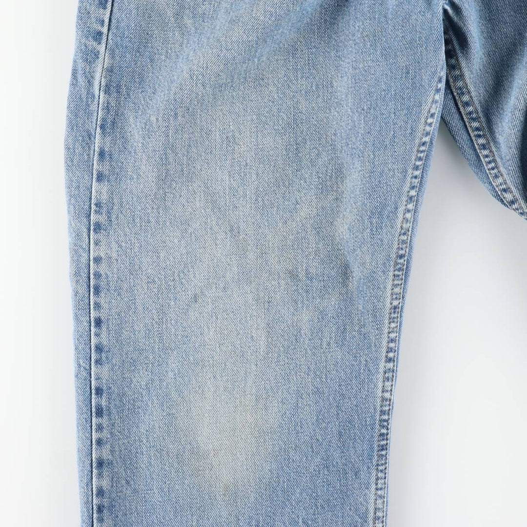 00'S Levi's 505 REGULAR FIT STRAIGHT LEG tapered denim pants for men, size w36 cotton Blue type light blue Vintage Second Hand