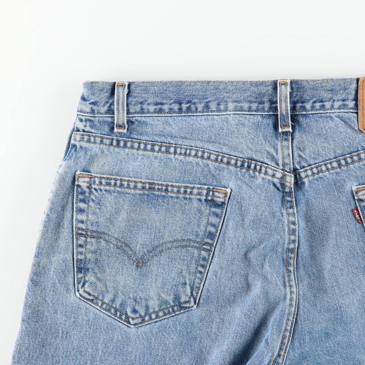 00'S Levi's 505 REGULAR FIT STRAIGHT LEG tapered denim pants for men, size w36 cotton Blue type light blue Vintage Second Hand