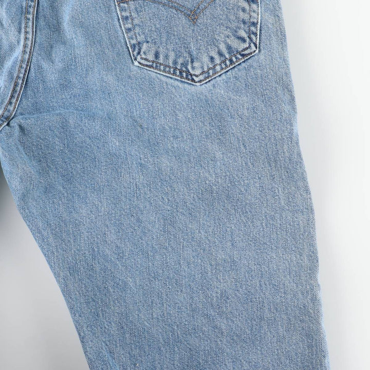 00'S Levi's 505 REGULAR FIT STRAIGHT LEG tapered denim pants for men, size w36 cotton Blue type light blue Vintage Second Hand