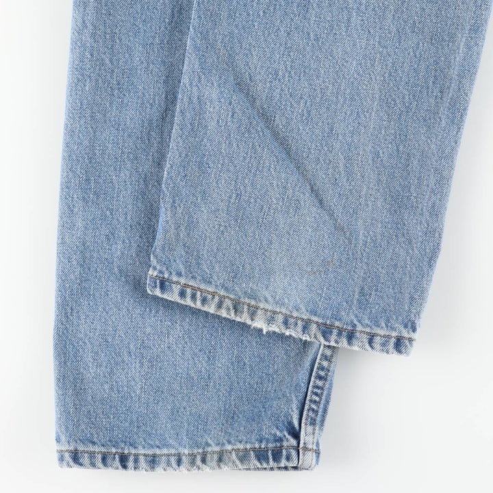 00'S Levi's 505 REGULAR FIT STRAIGHT LEG tapered denim pants for men, size w36 cotton Blue type light blue Vintage Second Hand