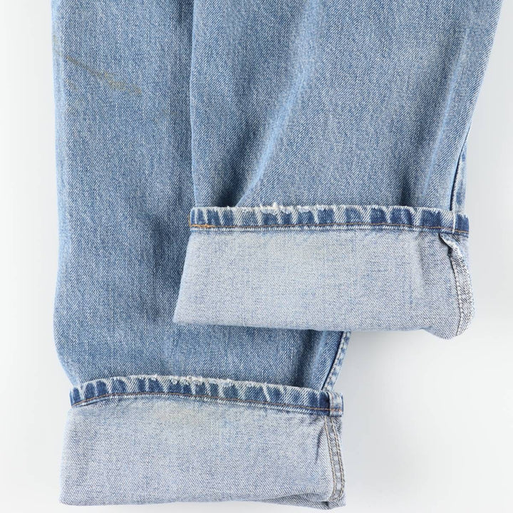 00'S Levi's 505 REGULAR FIT STRAIGHT LEG tapered denim pants for men, size w36 cotton Blue type light blue Vintage Second Hand