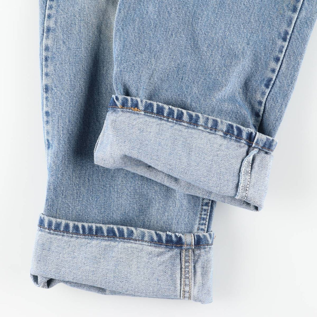 00'S Levi's 505 REGULAR FIT STRAIGHT LEG tapered denim pants for men, size w36 cotton Blue type light blue Vintage Second Hand
