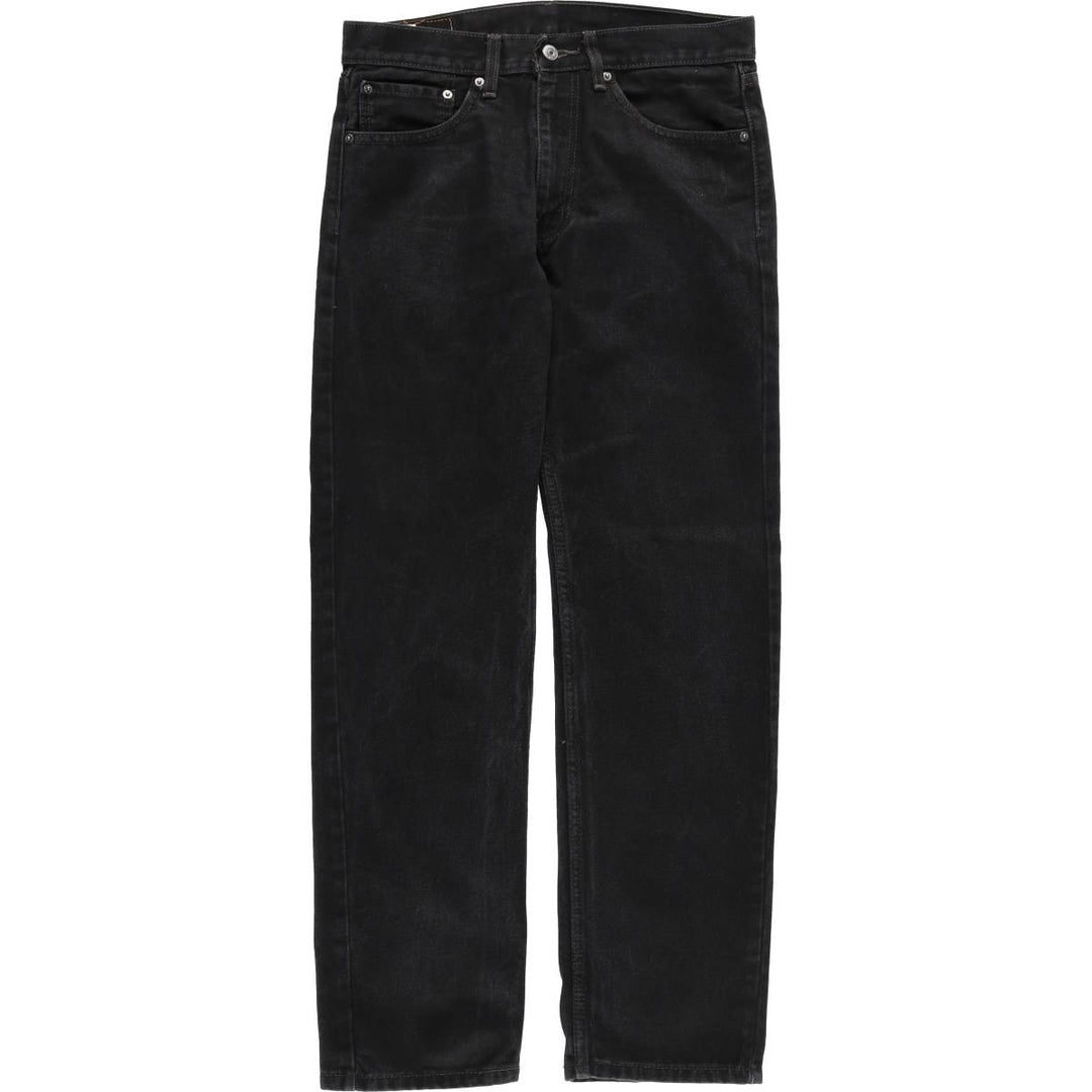 Levi's 505 Black Denim Tapered Denim Pants for Men, W34 equivalent cotton black type Vintage Second Hand