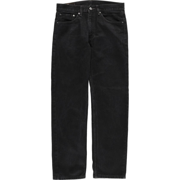 Levi's 505 Black Denim Tapered Denim Pants for Men, W34 equivalent cotton black type Vintage Second Hand