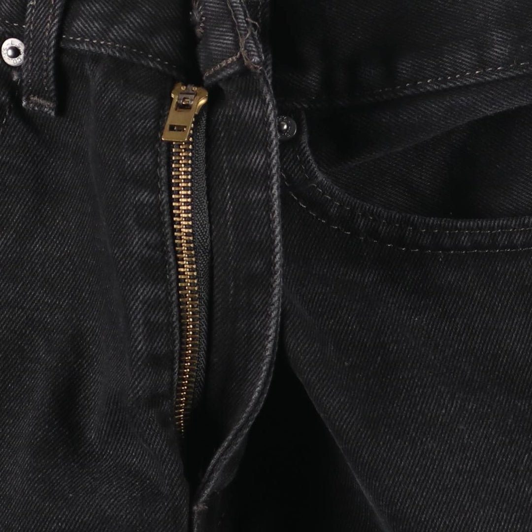 Levi's 505 Black Denim Tapered Denim Pants for Men, W34 equivalent cotton black type Vintage Second Hand