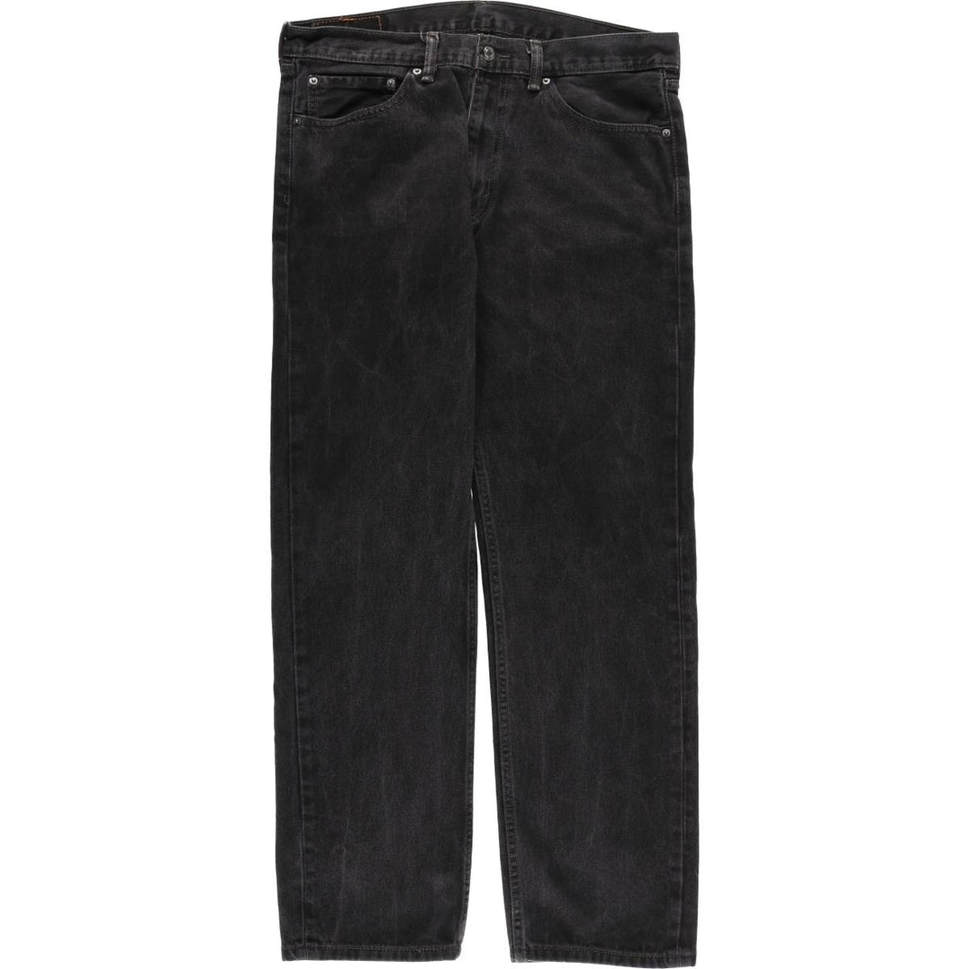 Levi's 505 Black Denim Tapered Denim Pants, Men's Size W37 unclear black type Vintage Second Hand