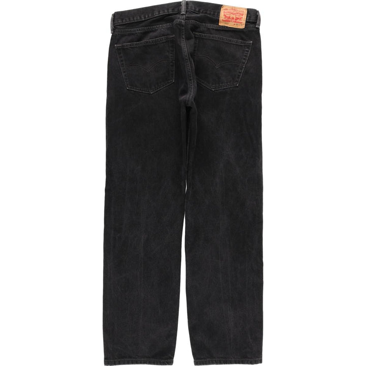 Levi's 505 Black Denim Tapered Denim Pants, Men's Size W37 unclear black type Vintage Second Hand