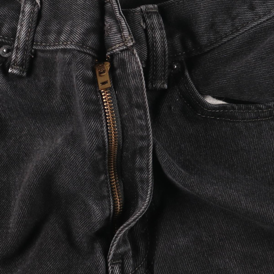 Levi's 505 Black Denim Tapered Denim Pants, Men's Size W37 unclear black type Vintage Second Hand