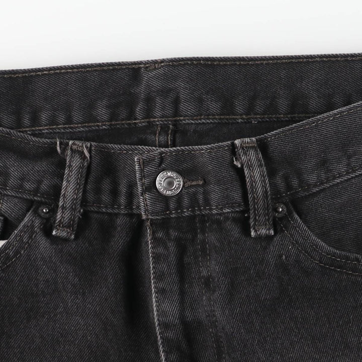 Levi's 505 Black Denim Tapered Denim Pants, Men's Size W37 unclear black type Vintage Second Hand