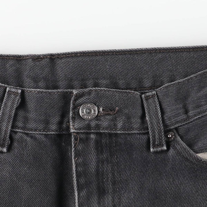 Levi's 505 Black Denim Tapered Denim Pants, Men's Size W37 cotton black type Vintage Second Hand