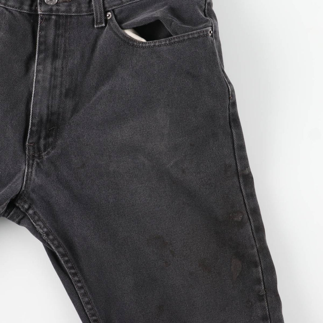 Levi's 505 Black Denim Tapered Denim Pants, Men's Size W37 cotton black type Vintage Second Hand