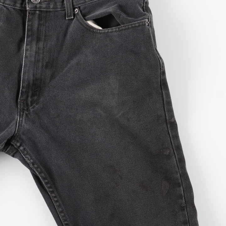 Levi's 505 Black Denim Tapered Denim Pants, Men's Size W37 cotton black type Vintage Second Hand
