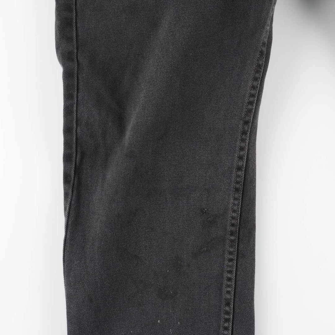 Levi's 505 Black Denim Tapered Denim Pants, Men's Size W37 cotton black type Vintage Second Hand