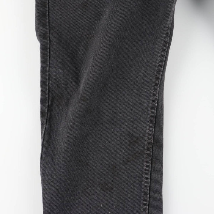 Levi's 505 Black Denim Tapered Denim Pants, Men's Size W37 cotton black type Vintage Second Hand