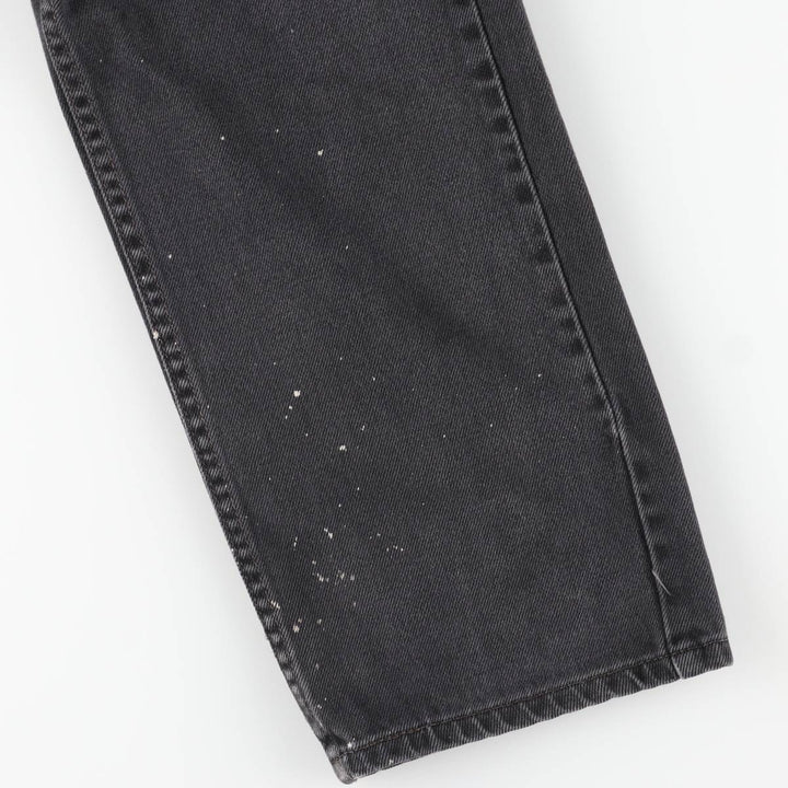 Levi's 505 Black Denim Tapered Denim Pants, Men's Size W37 cotton black type Vintage Second Hand