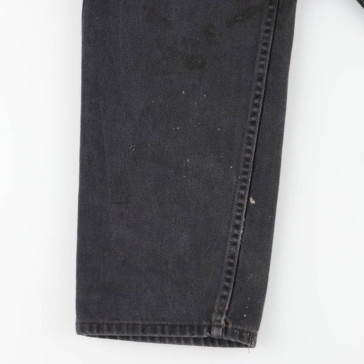Levi's 505 Black Denim Tapered Denim Pants, Men's Size W37 cotton black type Vintage Second Hand