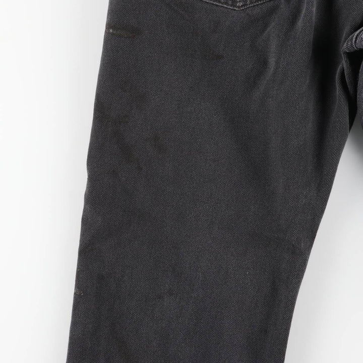 Levi's 505 Black Denim Tapered Denim Pants, Men's Size W37 cotton black type Vintage Second Hand