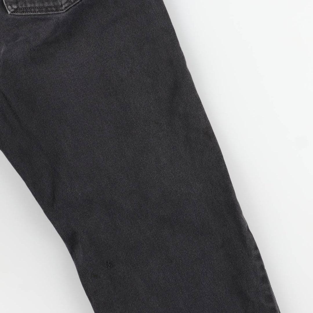 Levi's 505 Black Denim Tapered Denim Pants, Men's Size W37 cotton black type Vintage Second Hand