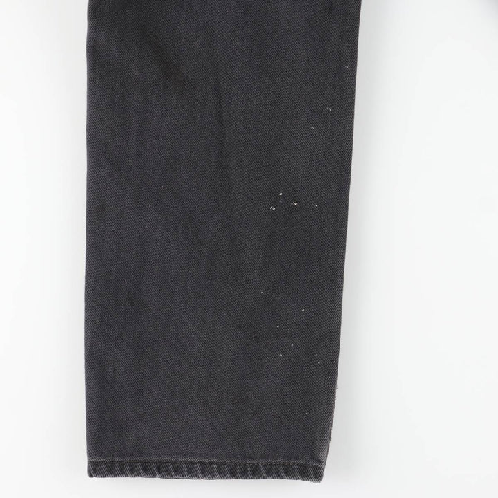 Levi's 505 Black Denim Tapered Denim Pants, Men's Size W37 cotton black type Vintage Second Hand