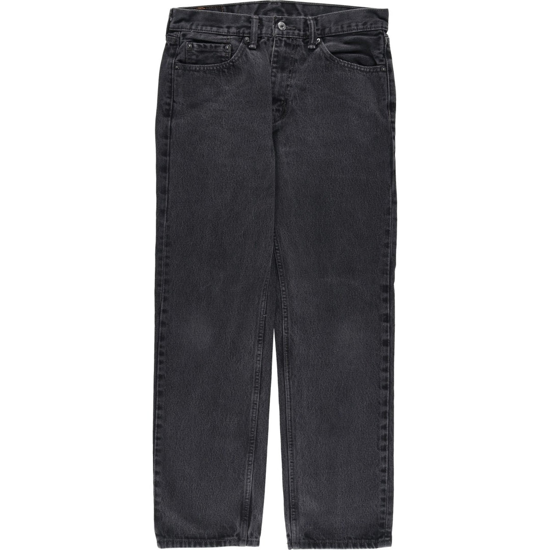 Levi's 505 Black Denim Tapered Denim Pants for Men, W34 equivalent cotton black type Vintage Second Hand