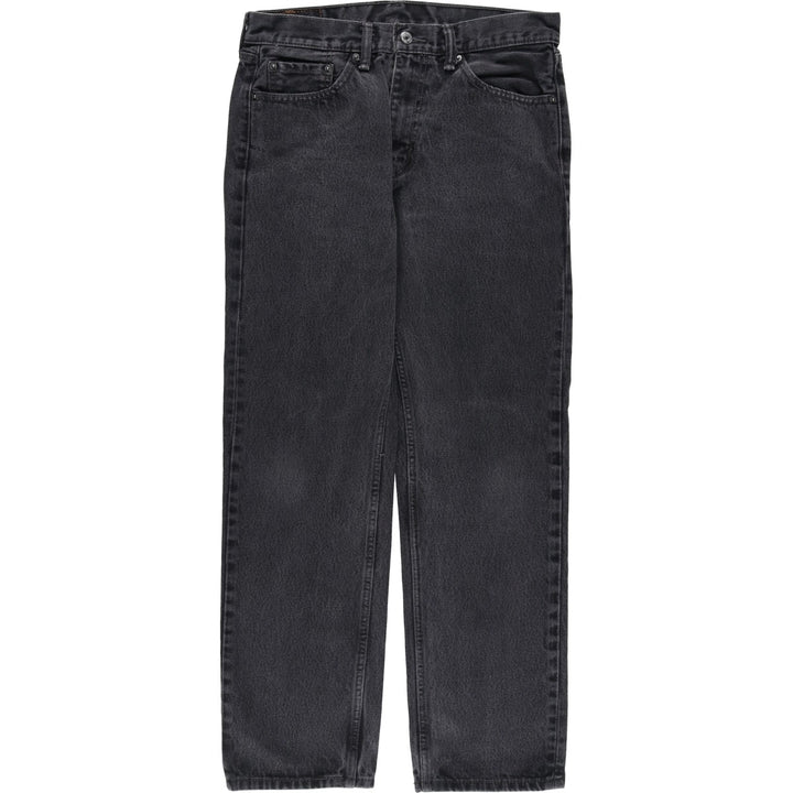 Levi's 505 Black Denim Tapered Denim Pants for Men, W34 equivalent cotton black type Vintage Second Hand