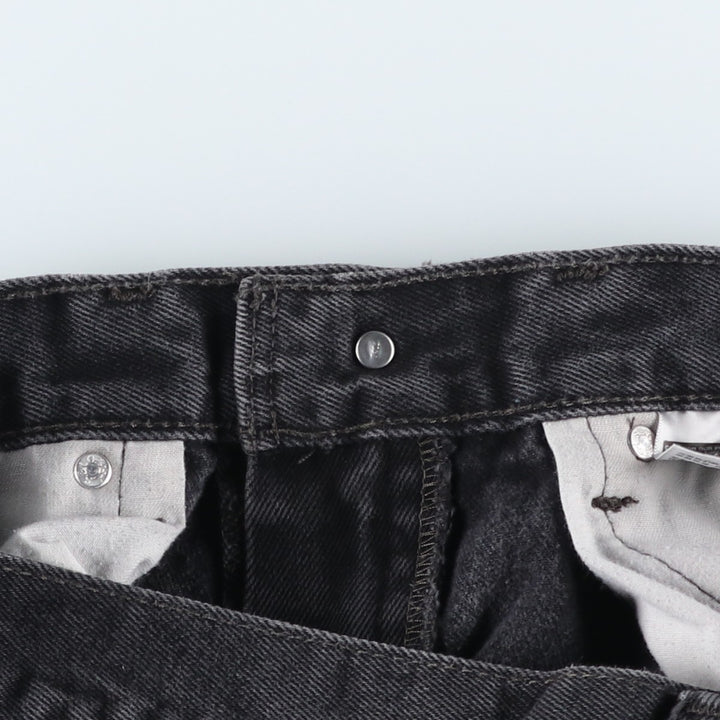 Levi's 505 Black Denim Tapered Denim Pants for Men, W34 equivalent cotton black type Vintage Second Hand