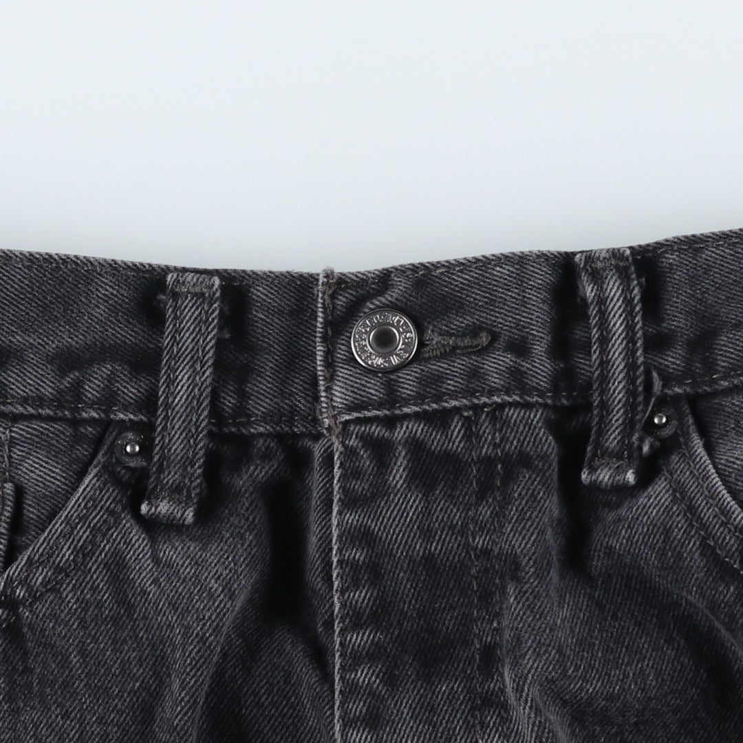 Levi's 505 Black Denim Tapered Denim Pants for Men, W34 equivalent cotton black type Vintage Second Hand