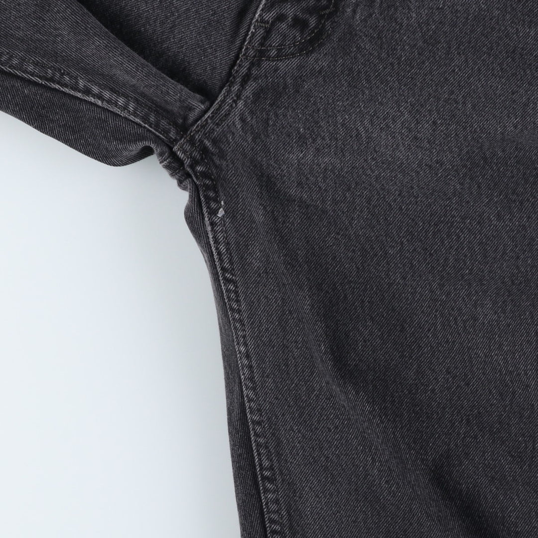 Levi's 505 Black Denim Tapered Denim Pants for Men, W34 equivalent cotton black type Vintage Second Hand