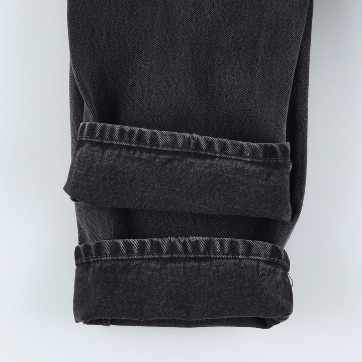 Levi's 505 Black Denim Tapered Denim Pants for Men, W34 equivalent cotton black type Vintage Second Hand