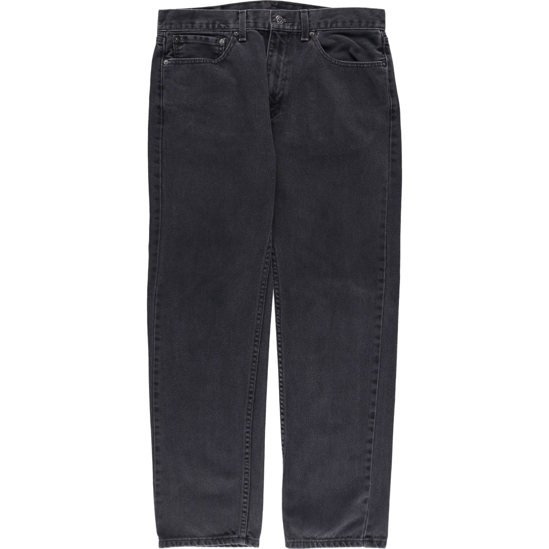 Levi's 505 Black Denim Tapered Denim Pants for Men, W35 equivalent cotton black type Vintage Second Hand